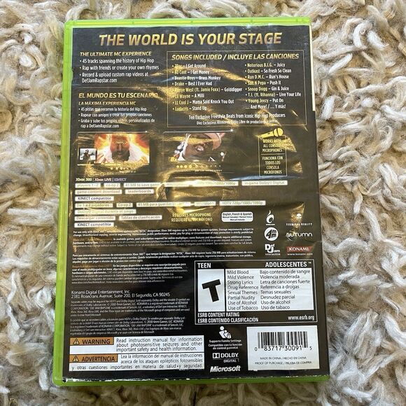Def Jam Rapstar Xbox 360 Video Game Tested Working - Picture 2 of 4